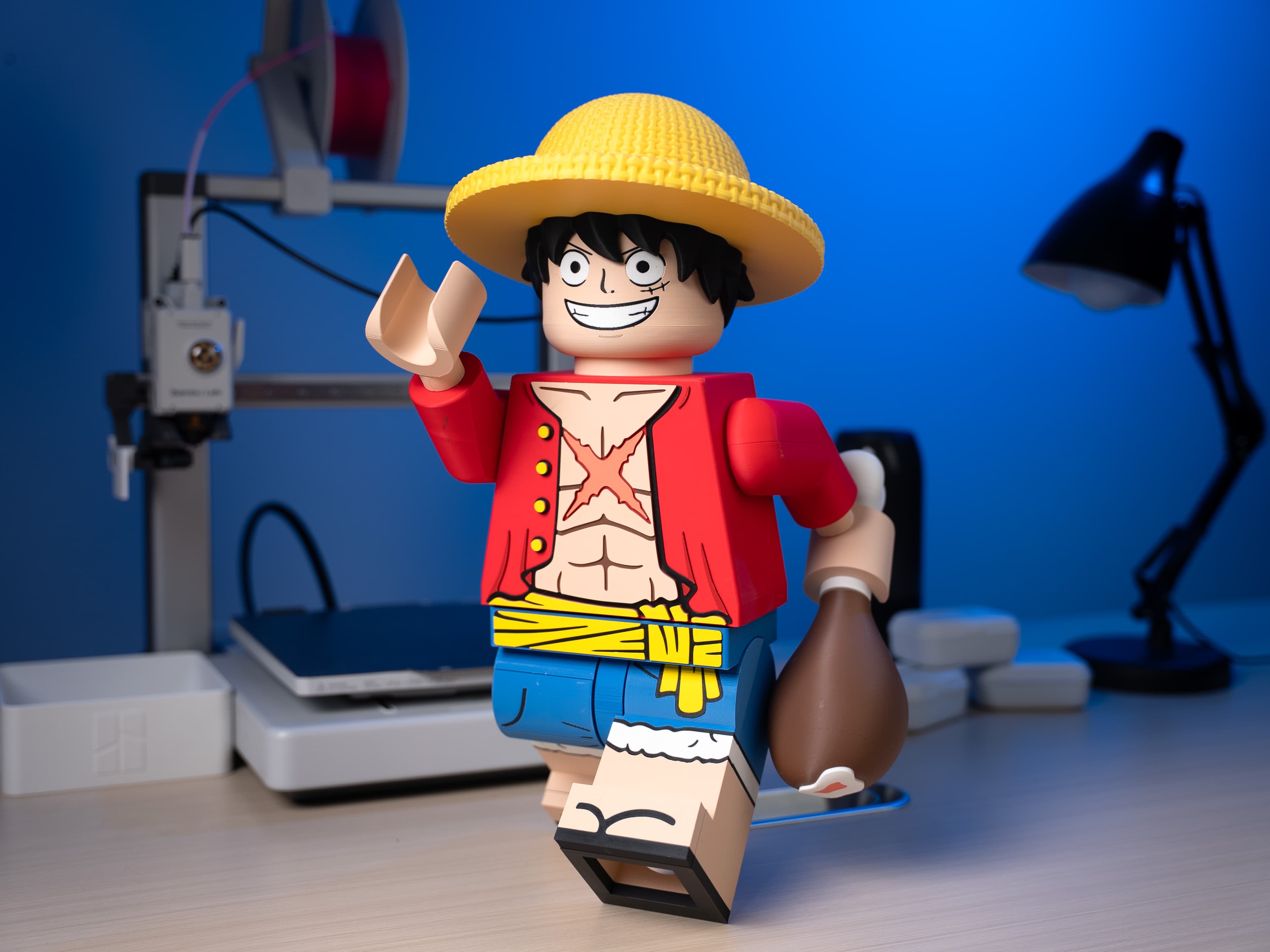 MONKEY D. LUFFY MODULAR – THUYỀN TRƯỞNG MŨ RƠM PHIÊN BẢN BLOCKY!